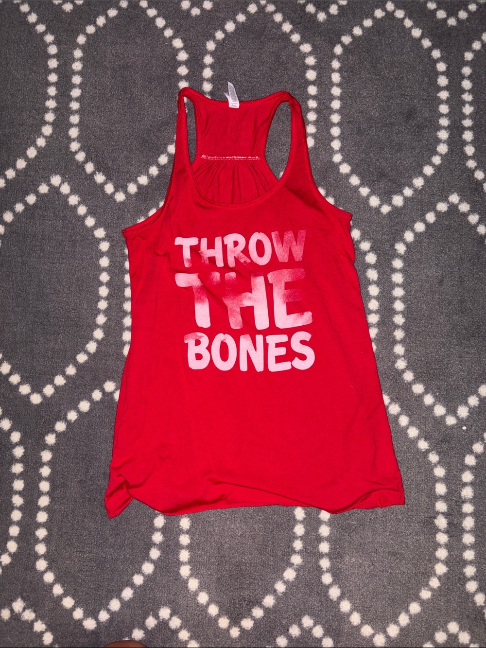 Nebraska Cornhuskers  Racerback Tank "Throw The Bones"